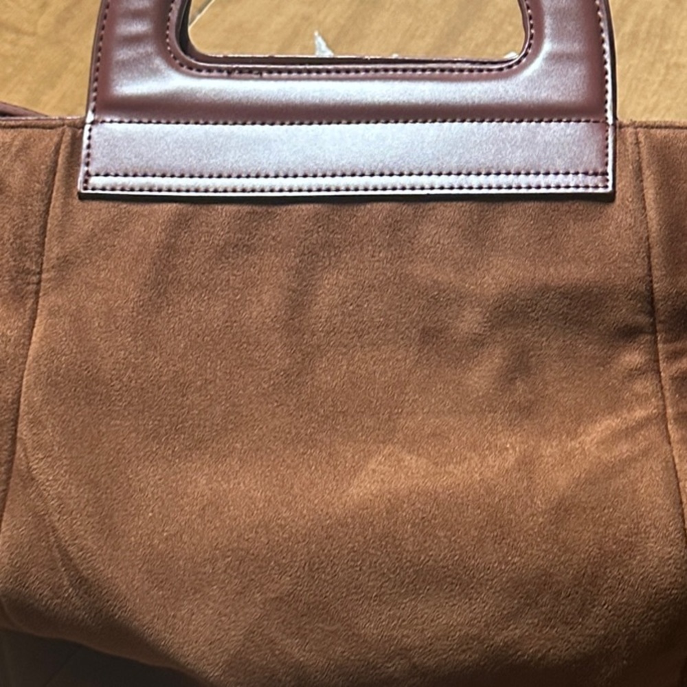 Faux Suede-Style Brown Bag – Soft Texture & Boho Charm - Picture 7 of 11